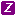 white italic Z in purple square