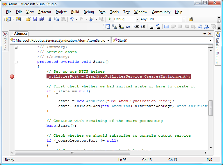 Visual Studio Debug Breakpoint