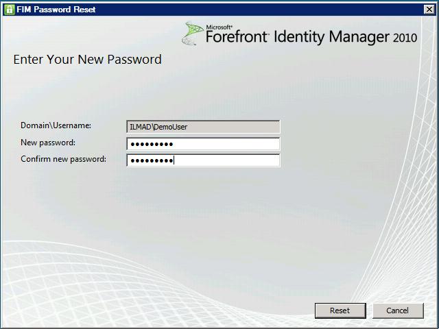 FIM Password Reset