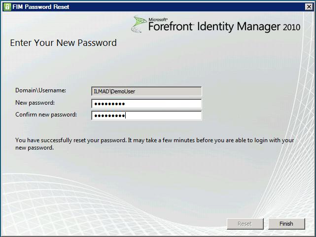 FIM Password Reset