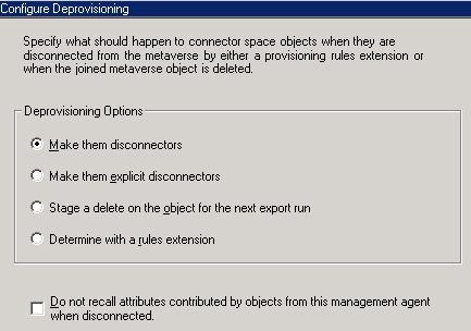 Configure Deprovisioning Options dialog box