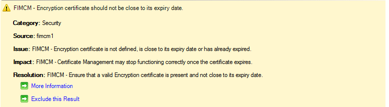Certificate Type expiration
