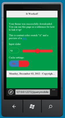 A Custom Theme in the Windows Phone Emulator