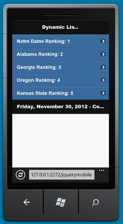 A Dynamically Filled ListView