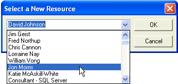 New Resource dialog box