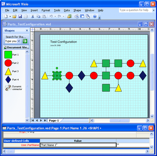 Visio drawing from which the BOM is extracted
