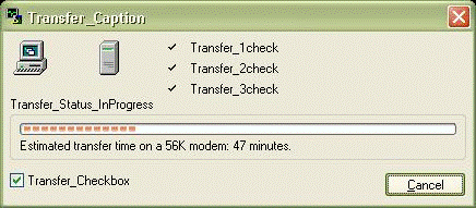Transfer status, Manifest mode
