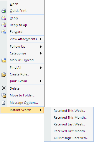 Adding custom context menu items