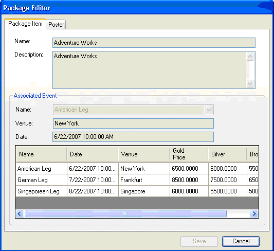 Package editor