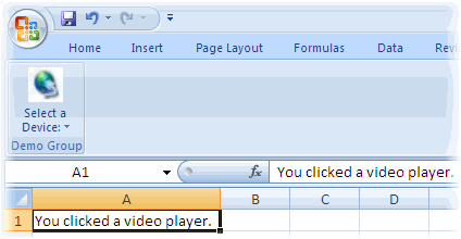 Clicking the button displays a dialog box