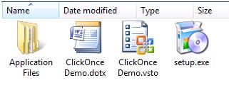 Folders and files Visual Studio creates