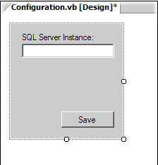 Configuration user control with added controls