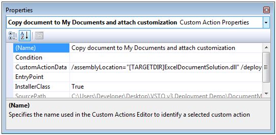 Custom Action to Copy Document