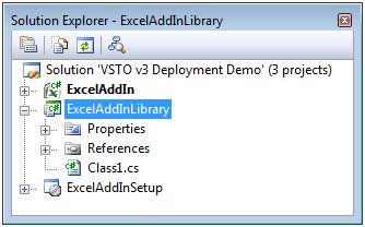 Excel Addin in Solution Explorer