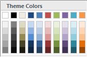 The Theme Colors palette