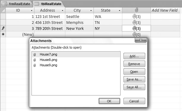 Add the address information and the images