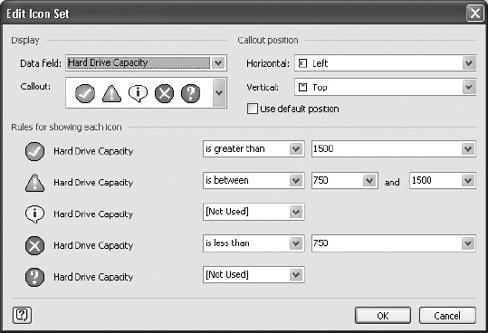 Edit Icon Set dialog box