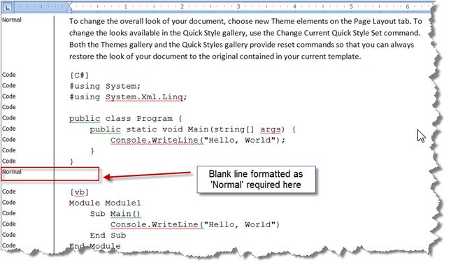 Document with blank-line paragraph