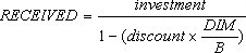 Equation for Received method