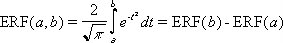 Equation for calculating Erf method