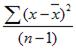 Equation for the Var_S method