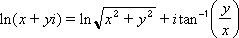 Natural logarithm of a complex number