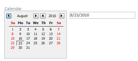 Calendar date