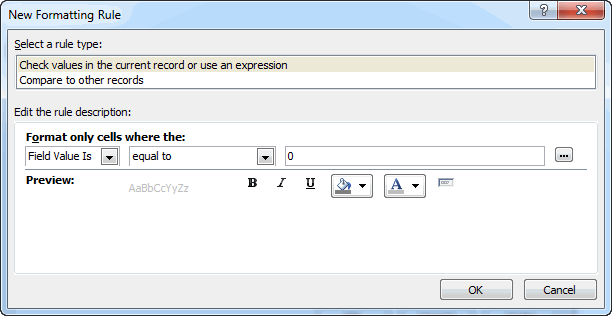 Grey foreground color