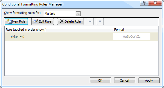 Updated dialog box