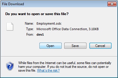 Open or Save dialog box