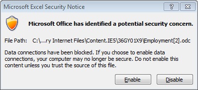 Security notice