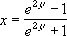 Equation for the inverse Fisher transformation