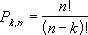 Equation for the number of permutations