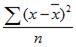 Equation for the Var_P method