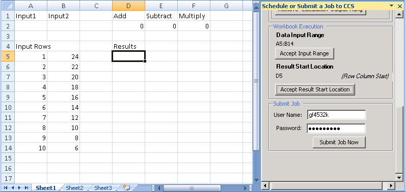 Specifying the location to store output results