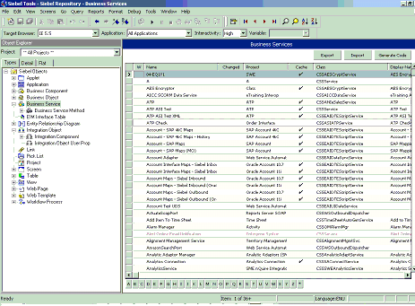 List of available business services