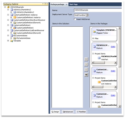 Visual Studio 2010 Packaging Explorer