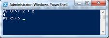 Windows PowerShell console window