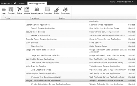 Wingtip Calculation Service Application