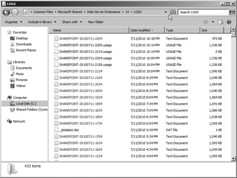 SharePoint trace logs