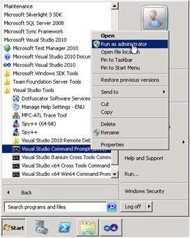 Run command prompt as administrator