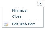 Select Edit Web Part menu