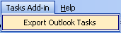 The custom menu in Outlook