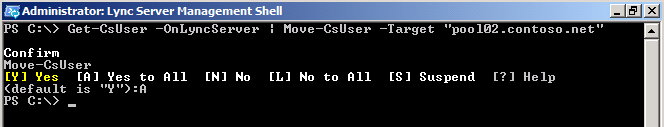 PowerShell cmdlet and results in Management Shell