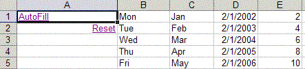 After auto-filling the ranges