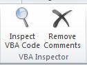 Inspector options on the Developer tab