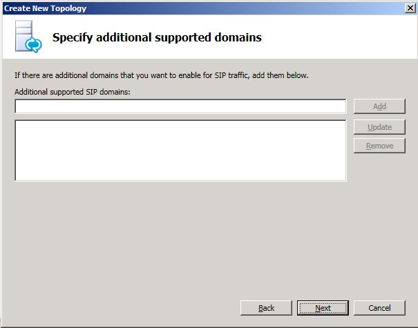 Specify additional supported domains dialog box