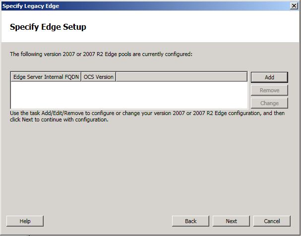 Specify Edge Setup dialog box