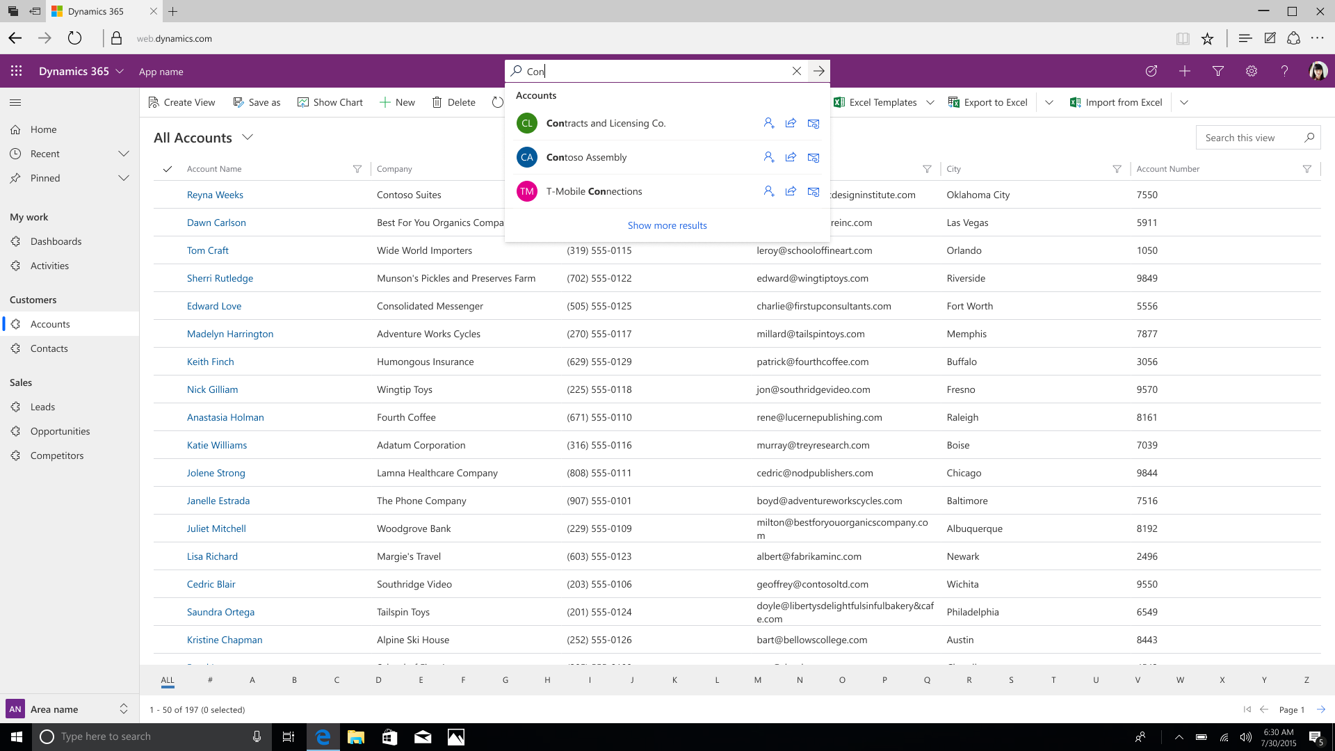 Search suggestions with quick actions Search suggestions with quick actions