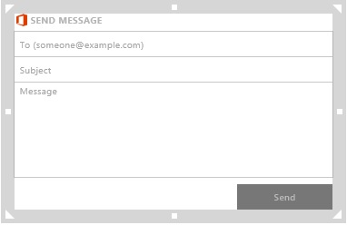 A composite control for sending messages through Office 365 Preview